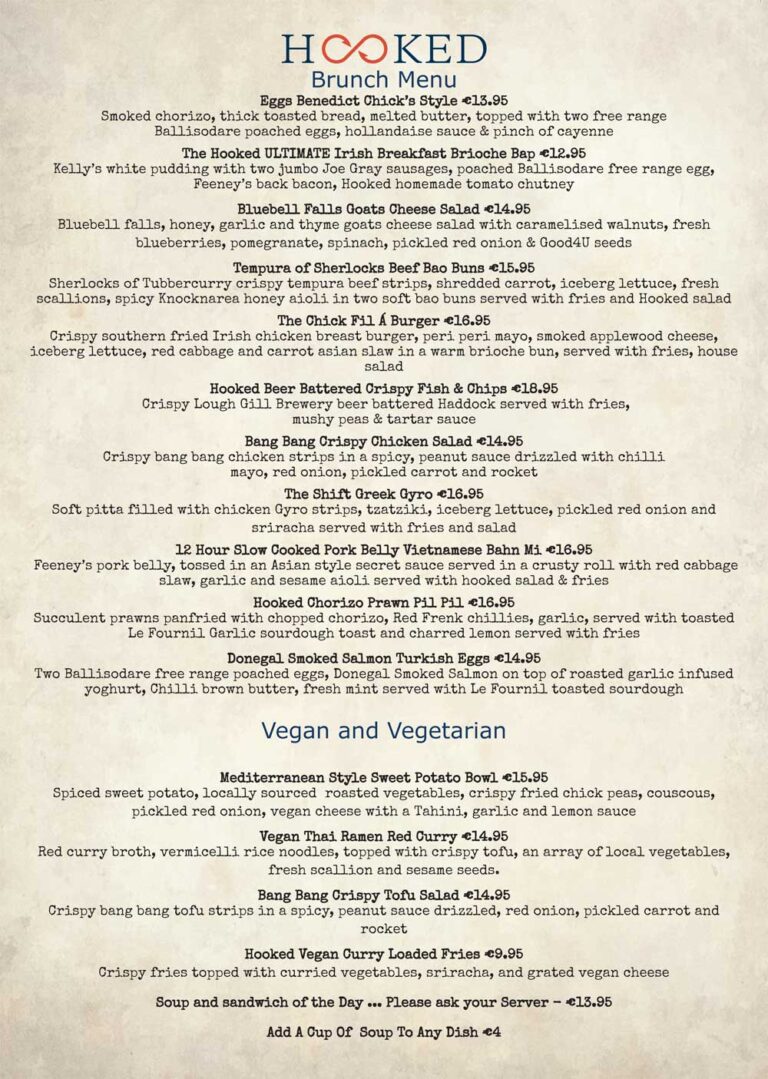 Hooked Restaurant Sligo / Artisan Locally sourced food in Sligo